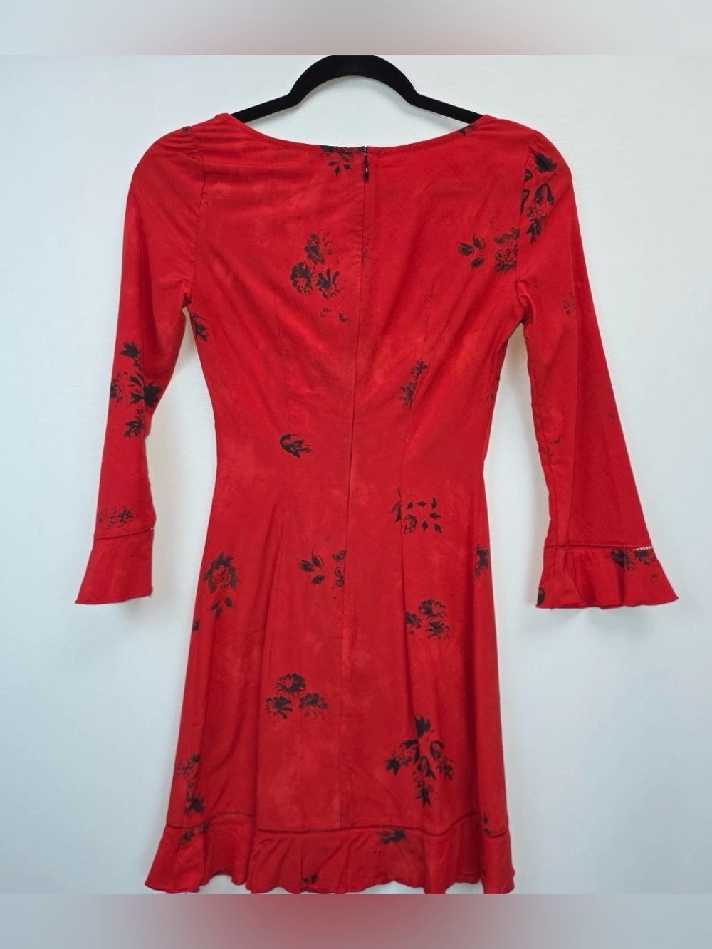 Realisation Par Sofia Mini Dress Milkmaid in Passion Red Size XXS / US 0 / AU 4 - Picture 4 of 4